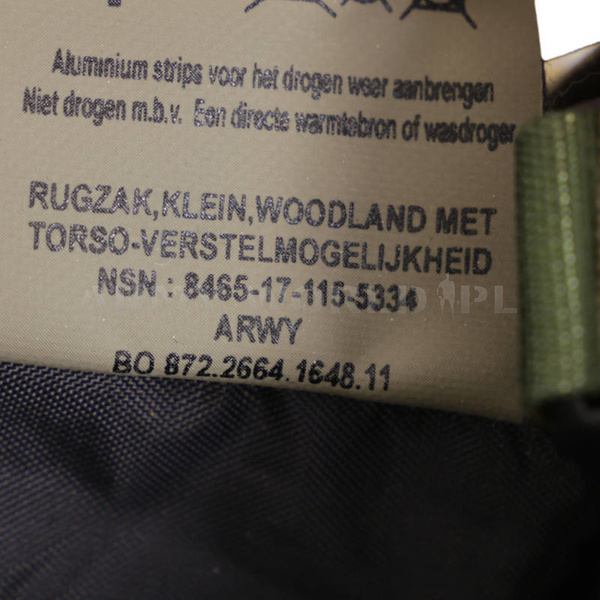 Plecak Holenderski DPM Z Metalowym Stelażem 80l + Kieszenie Boczne Oryginał Demobil BDB