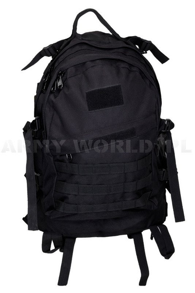 Tactical Military backpack ARMY 35L2-compartments ArmyWorld Black - New