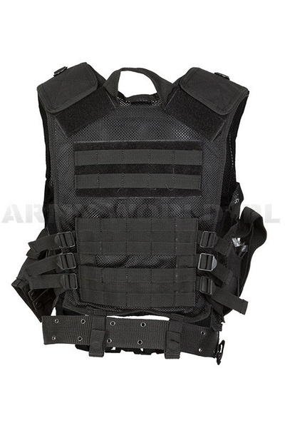 Tactical Vest USMC with handgun holster and with LC2 belt Black New