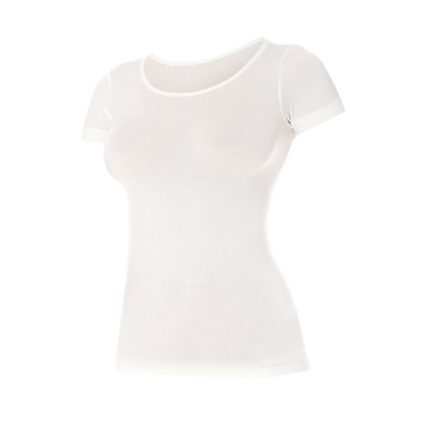 Women's T-shirt Comfort Wool Merino Brubeck Cream