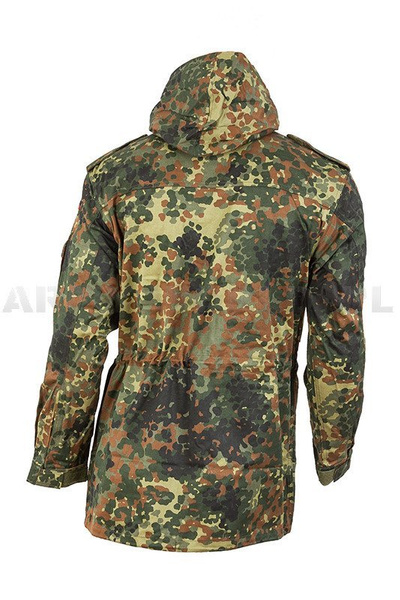 Military Parka Jacket Bundeswehr Flecktarn Original New