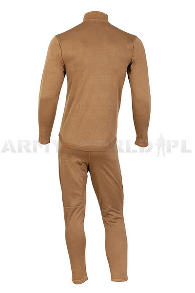 Thermoactive underwear Level 2 III Gen. Mil-tec Coyote  - Set - Shirt + Drawers