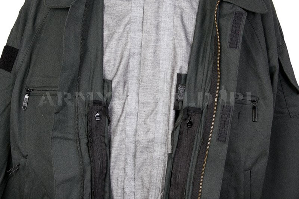 Flame Resistant Protective German Army Men's Jacket With Waterproog Liner Goretex ESA Grey Original Used