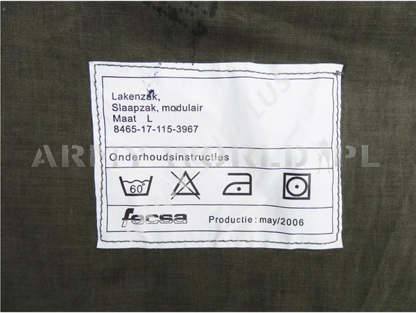 Sleeping Bag Cover For Mummy Type Sleeping Bag Military Dutch Original Demobil  