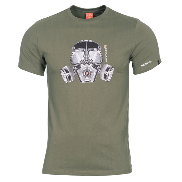 T-shirt Ageron Gas Mask Pentagon Olive (K09012-GM)