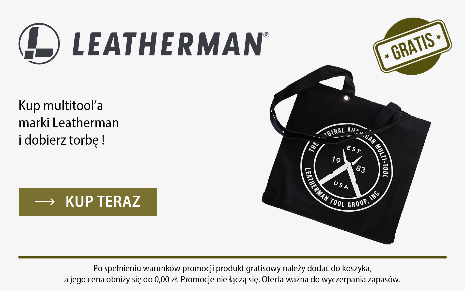 Kup multitool’a  marki Leatherman i dobierz torbę !