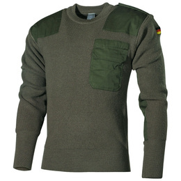 Bundeswehr Woollen Sweater With Pocket MFH Olive