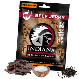 Dried Beef Meat INDIANA JERKY Pepperred 25g