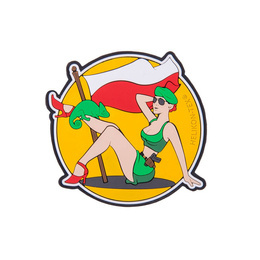 Emblemat PVC "POLISH GIRLS" Helikon-Tex Żółty (OD-PGL-RB-26)