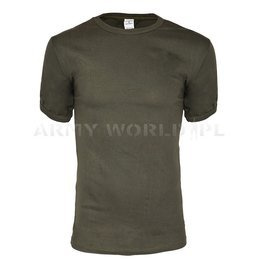 T-shirt Wojskowy Włoski Olive Oryginał Demobil 