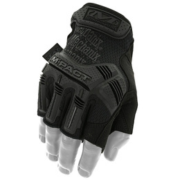 Tactical Gloves Mechanix Wear M-Pact Fingerless Covert Black New