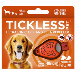 Ultradźwiękowa Ochrona Przed Kleszczami Dla Zwierząt TickLess Pet Orange