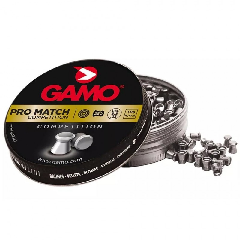 Airgun Pellets Gamo Pro Match Competition 5.5 mm .177 cal. 250 pcs