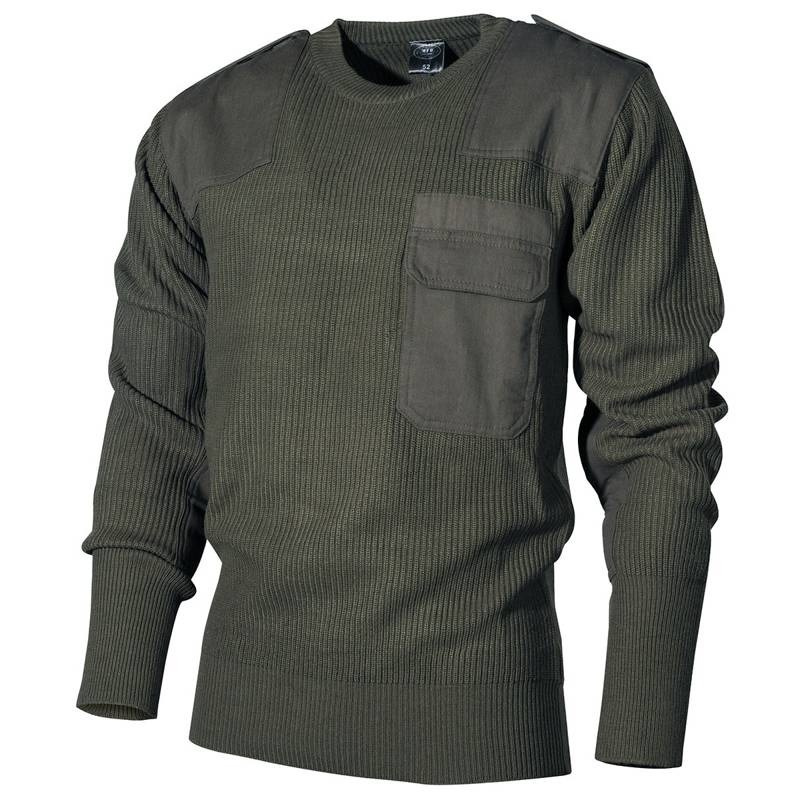 Bundeswehr Sweater With Pocket MFH Olive olive green | CLOTHING \ Men's ...