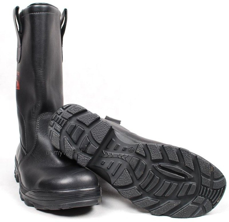 Leather Fireman Shoes Bundeswehr Jackboots Original New | SHOES ...