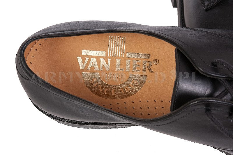 Leather Gala Shoes VAN LIER Black 
