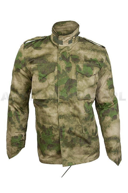 Military Jacket With liner Model M65 Mil-tec Camouflage Mil-Tacs FG New ...