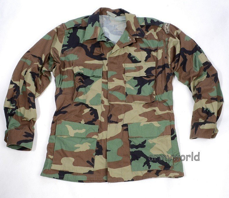 Military Shirt US ARMY Woodland Ripstop Original Demobil | MILITARY ...