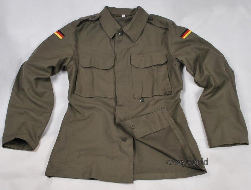 Moleskin Military Shirt German Bundeswehr Oliv Original Demobil II ...
