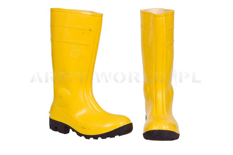 Rubber Safety Boots Phoenix Yellow Used | SHOES \ Military Shoes ...
