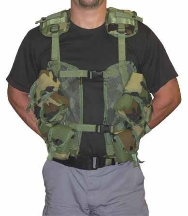 Tactical Vest US ARMY VEST TACTICAL LOAD BEARING Woodland Demobil ...