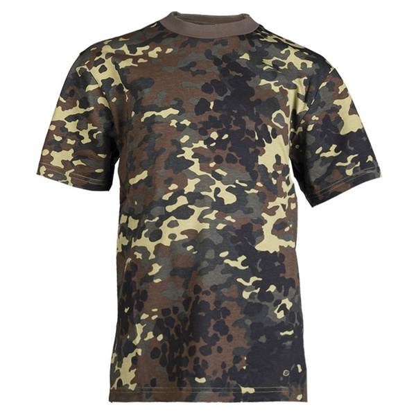 Cildrens T-shirt Flecktarn Military T-shirt Short Sleeves Mil-tec New (12012021)