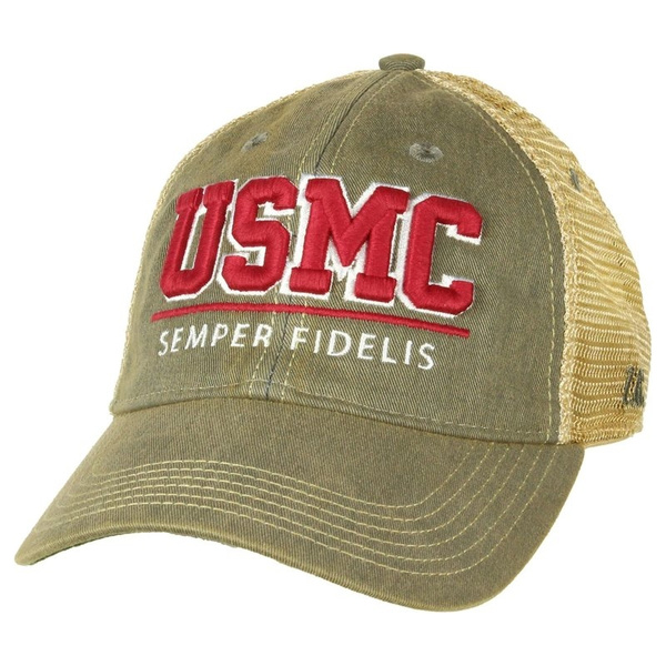 Czapka USMC 'Semper Fidelis' Trucker Vintage 7.62 Design Czarna grey ...