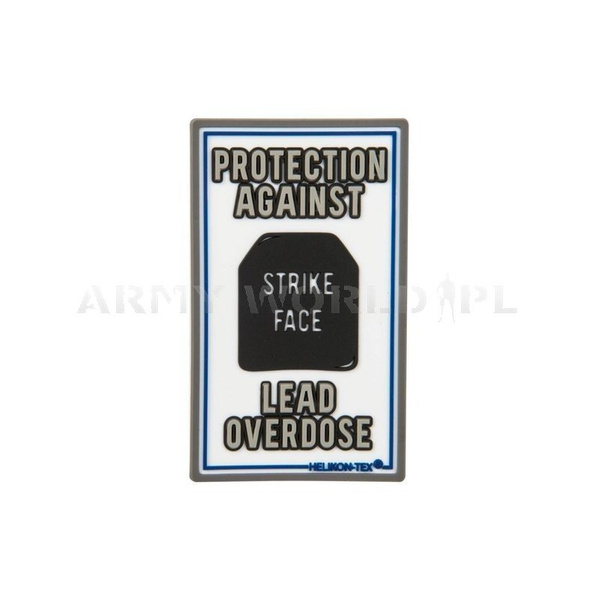 Emblemat "Lead Overdose" - PVC - Helikon-Tex - Biały (OD-LOD-RB-20)