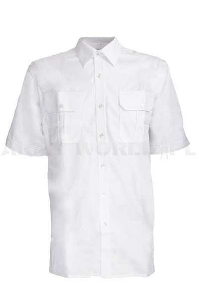 Officer Shirt with short sleeves 301/MON Original - White - New