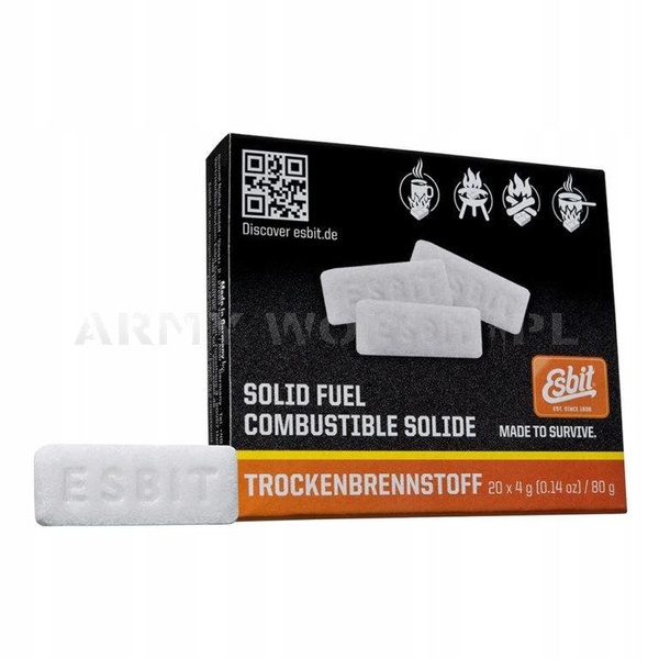 Solid fuel tablets for camping stove ESBIT 20 x 4g