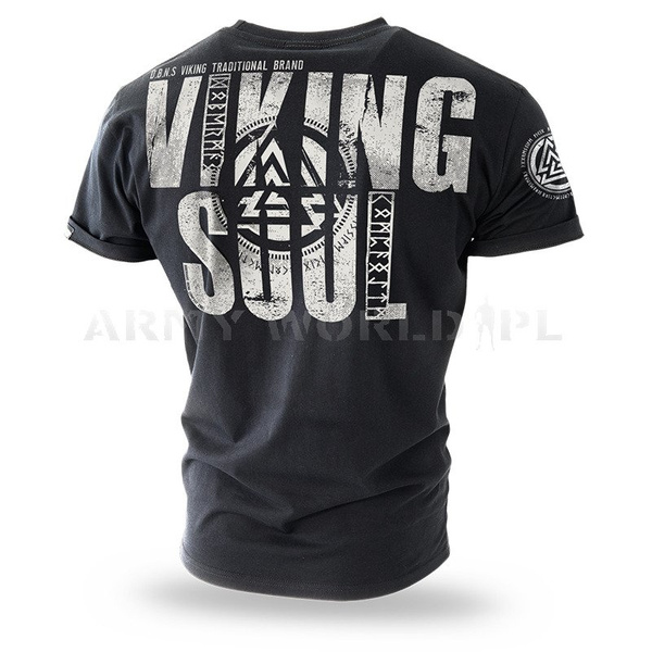 T-shirt Viking Soul Doberman's Aggressive Czarny