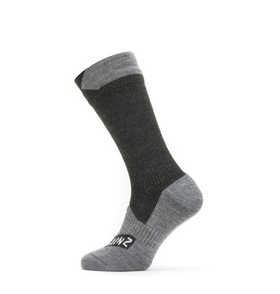 Waterproof Socks Sealskinz All Weather Mid Black / Grey (11100061)