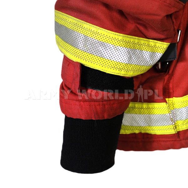 Kurtka Strażacka Wojskowa Lion Apparel M2 Czerwona Oryginał Demobil BDB