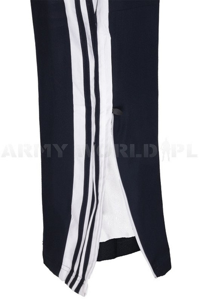 Spodnie Dresowe Treningowe Wojskowe Adidas Navy Oryginał Demobil BDB