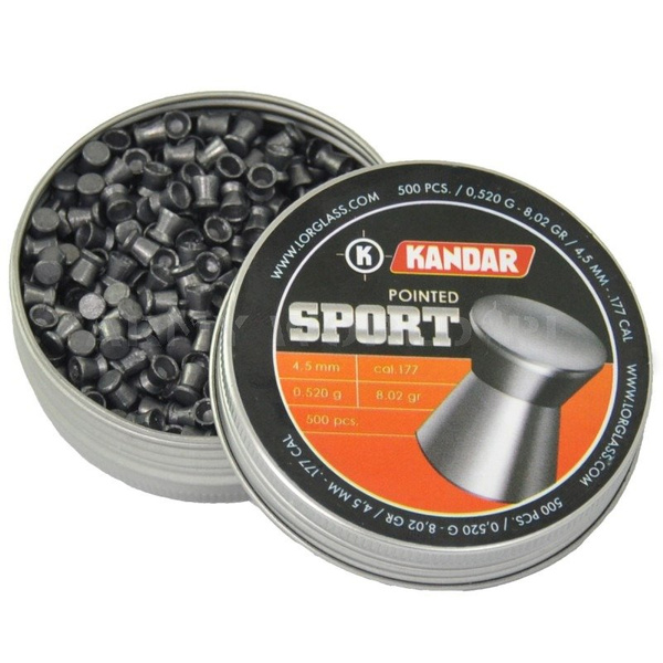 Śrut KANDAR Sport Płaski 4.5 mm .177 cal. 500 szt.