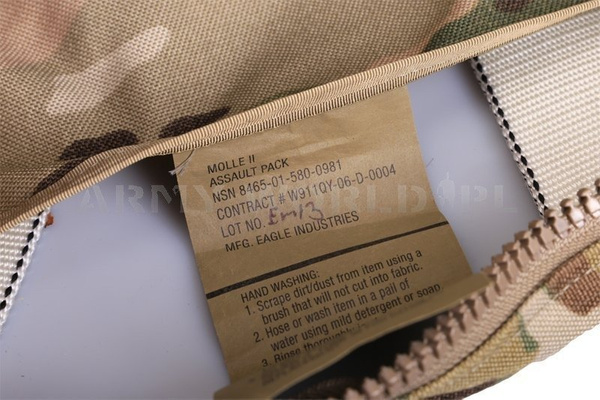 Plecak Wojskowy Szturmowy ASSAULT PACK  Molle II Us Army Multicam Oryginał Demobil Idealny