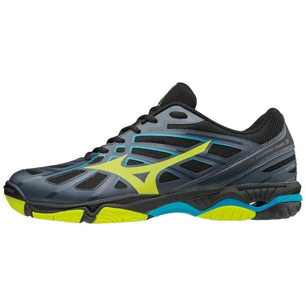 Buty Sportowe Halowe Wave Hurricane 3 MIZUNO Czarne Oryginał Nowe