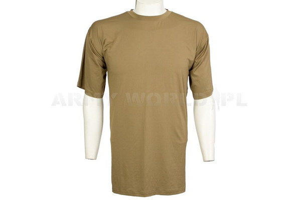 T-shirt Brytyjski Termoaktywny Coolmax Oryginał Base Layer Lightweight Coyote Oryginał Demobil DB