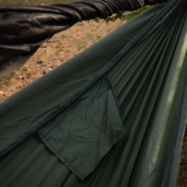 Hamak Lekki Turystyczny Ważka V2 Long + Moskitiera Double Zip TigerWood Green