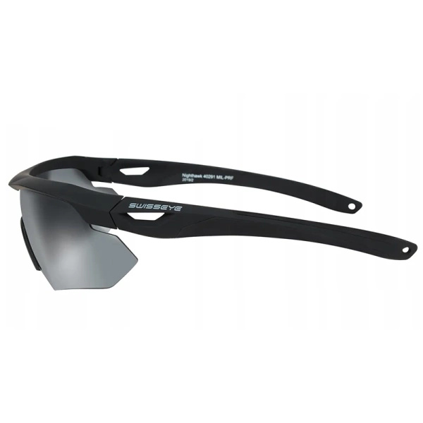 Okulary Taktyczne SwissEye NIGHTHAWK Czarne 3 Wizjery 
