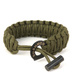  Paracord Bracelet 6 m With A Firestarter Bushmen Olive