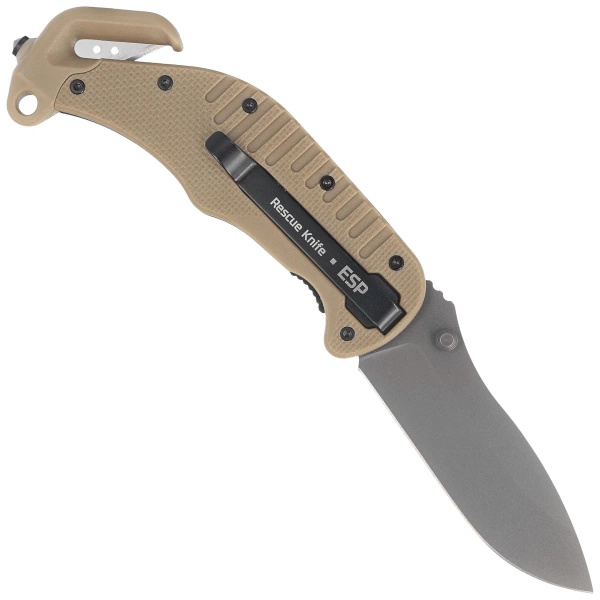 Nóż Ratowniczy ESP RKK01 Khaki