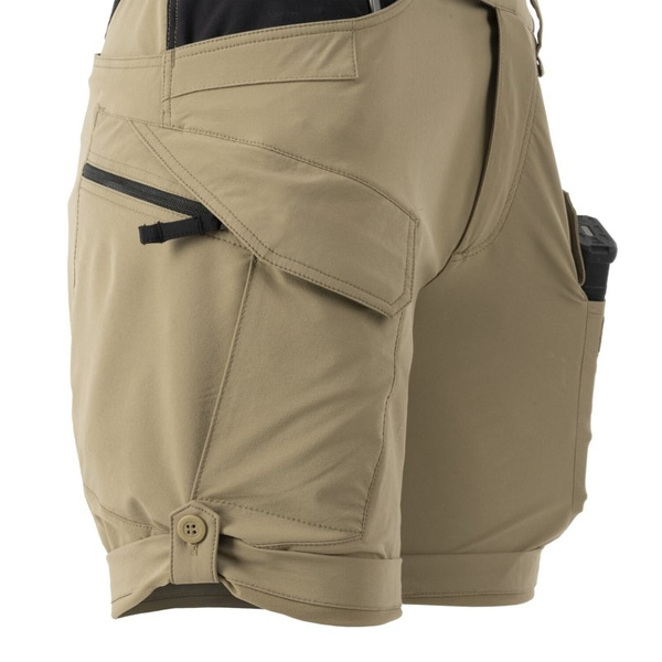 Women's Bermuda Shorts / Short Trousers Outdoor Tactical Pants OTP 8.5" Helikon-Tex Shadow Grey / Black (SW-OTS-VL-3501A)