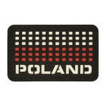 Naszywka Poland Z Flagą 5 x 8 cm Laser Cut M-Tac Black /White /Red (51006102)