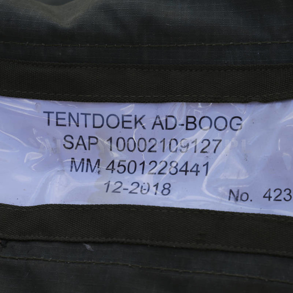 Czasza Namiotu Wojskowa Holenderska Łukowa TentDoek Oryginał Demobil BDB