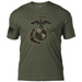 T-shirt USMC EGA 'Distressed' 7.62 Design Heather Green (BAT-747HMGN)