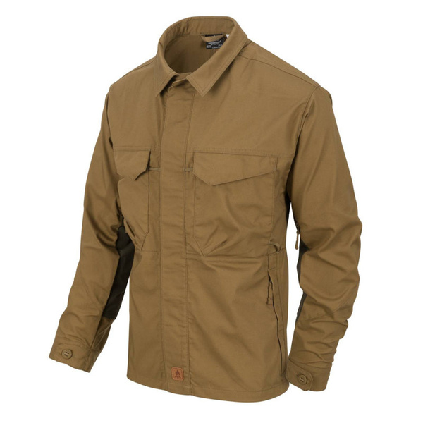 Shirt WOODSMAN Long Sleeve Helikon-Tex Coyote / Taiga Green (KO-WDN-DC-1109A)