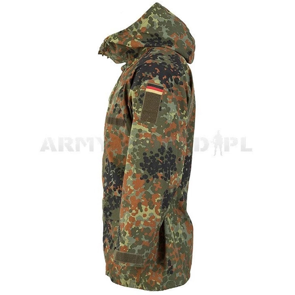 Komplet Gore-Tex Przeciwdeszczowy Wojskowy Bundeswehr Flecktarn Oryginał Demobil II Gatunek