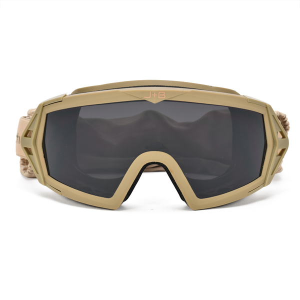 Gogle Taktyczne ANTIFOG UV + 3 Szybki JB Tacticals Brązowe (JB-GLS-0002)