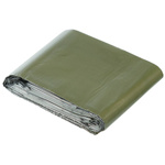 Koc Ratunkowy Termiczny Emergency Blanket MFH Srebrny / Olive (27134)